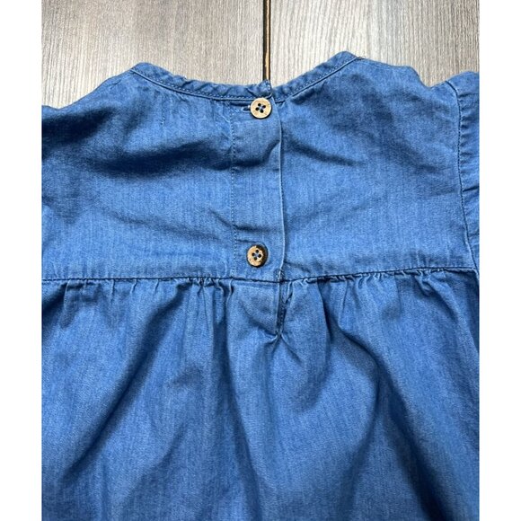 Gorgeous Embroidered Denim Swing Dress - Picture 6 of 8